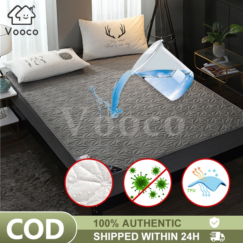 Vooco waterproof Mattress Protector Topper Queen/King/Single Mattress