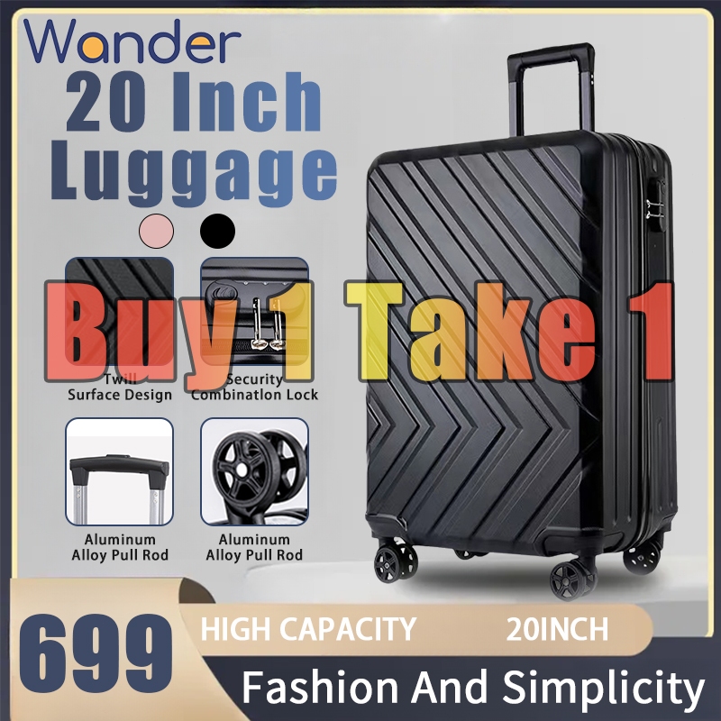 WANDER Luggage Travel Bag Suitcase 20 inch Universal Wheel 360