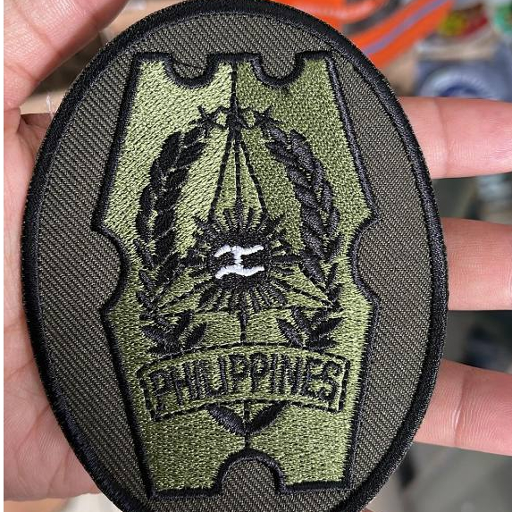 Patch logo afp green or gray with or no velcro tape | Shopee Philippines