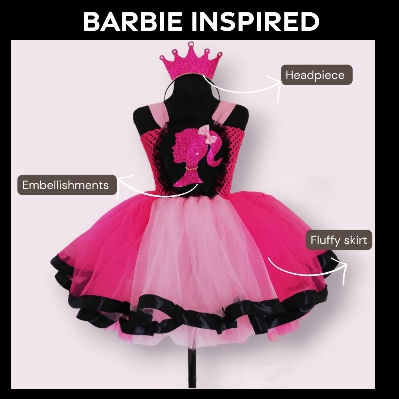 nude birthday dresses Barbie Neon Pink Net Tulle Skirt BAS717  Tiny Girl