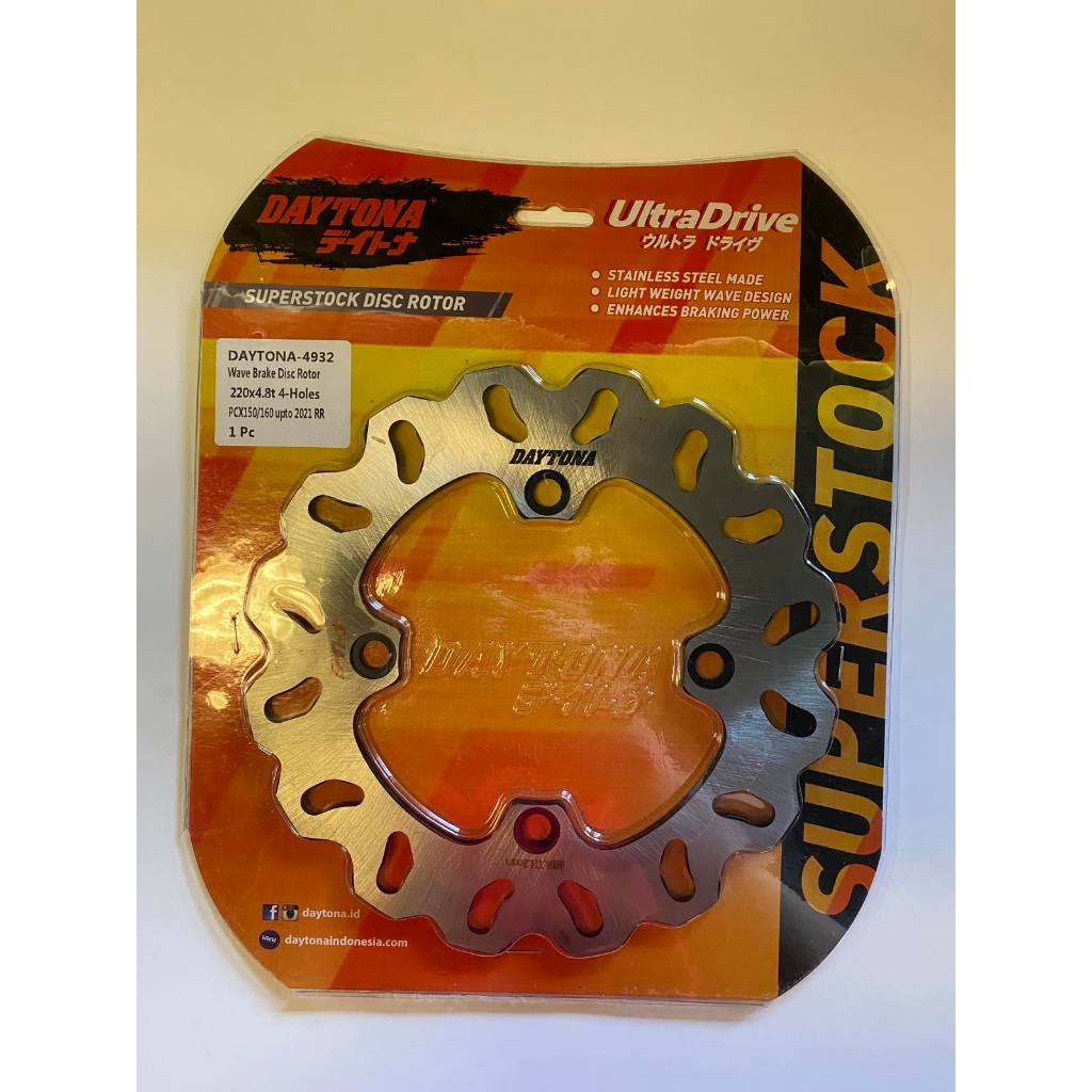 Daytona Wave Disc Rotor - PCX 150 / PCX 160 - Rear | Shopee Philippines