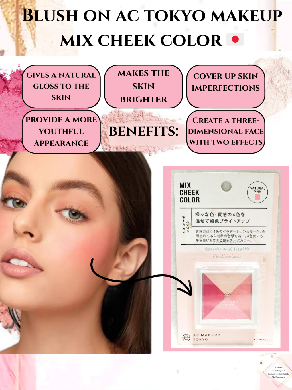 BLUSH ON AC TOKYO MAKE UP MIX CHEEK COLOR ( NEW ARRIVAL ) | Shopee ...