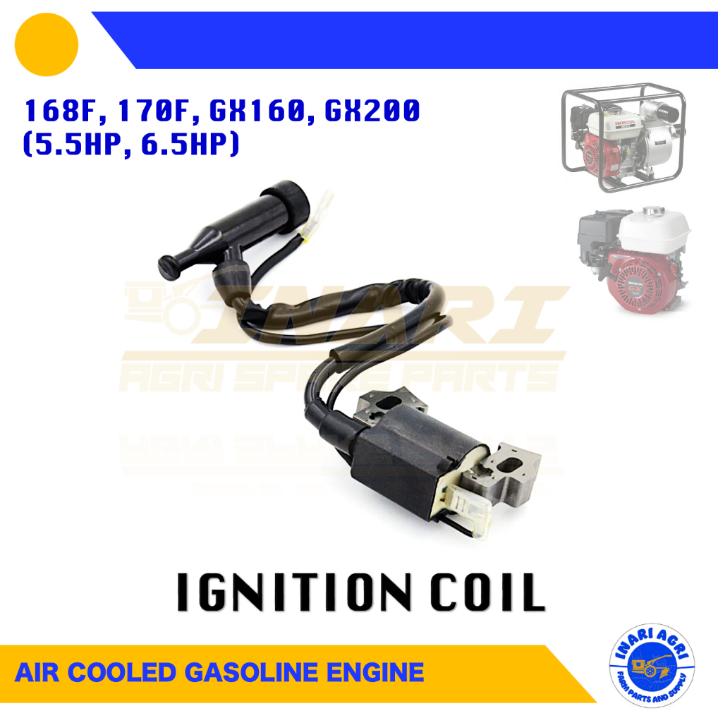 Red Pullstart Gasoline Engine For Honda GX160 168F 5.5HP 168cc 4 Stroke