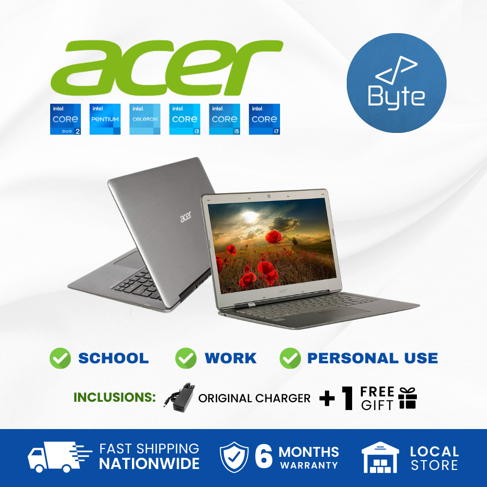 BYTE | ACER LAPTOPS | SECONDHAND/REFURBISHED | Core 2 Duo, Pentium ...