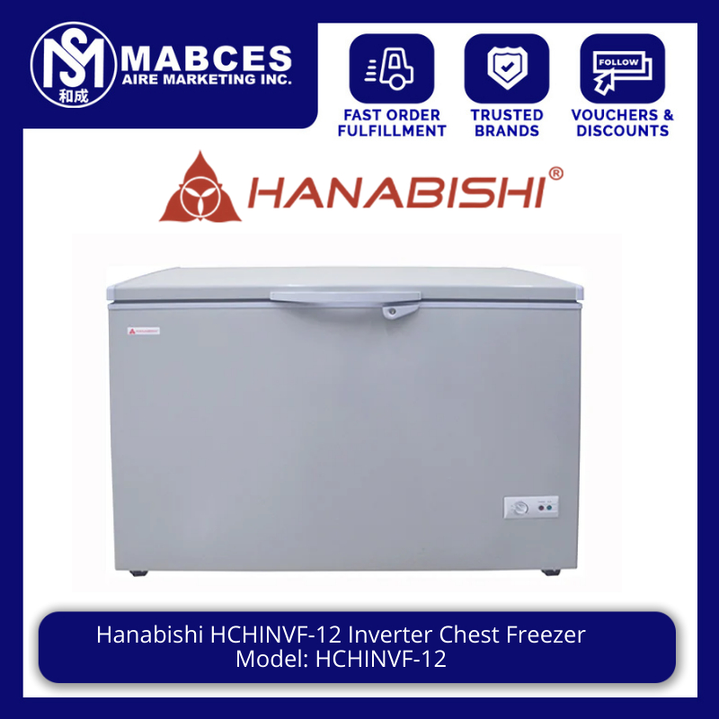 Hanabishi HCHINVF12 Inverter Chest Freezer Shopee Philippines
