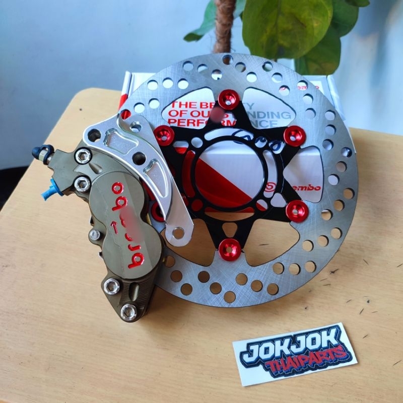 MIO 4pot Caliper Set w/ 220mm Disc & Bracket (Sporty/Soulty/Soul Carb