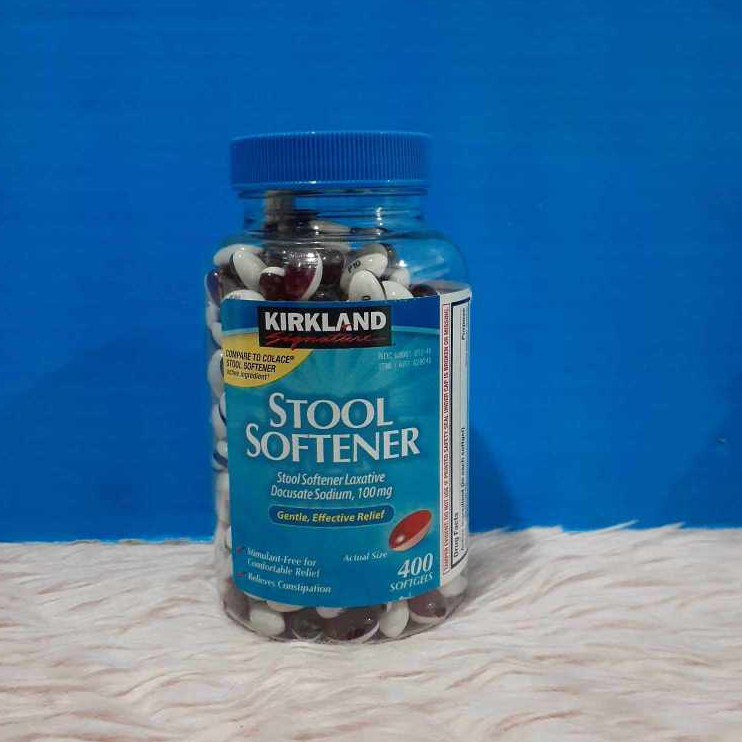 Kirkland Signature Stool Softener 100mg 400 Softgels Bottle Frm Usa