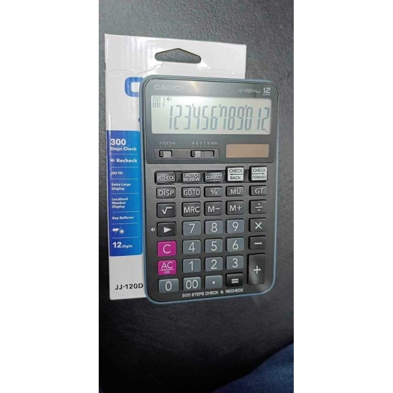 CASIO JJ120D PLUS CHECK AND CORRECT CALCULATOR