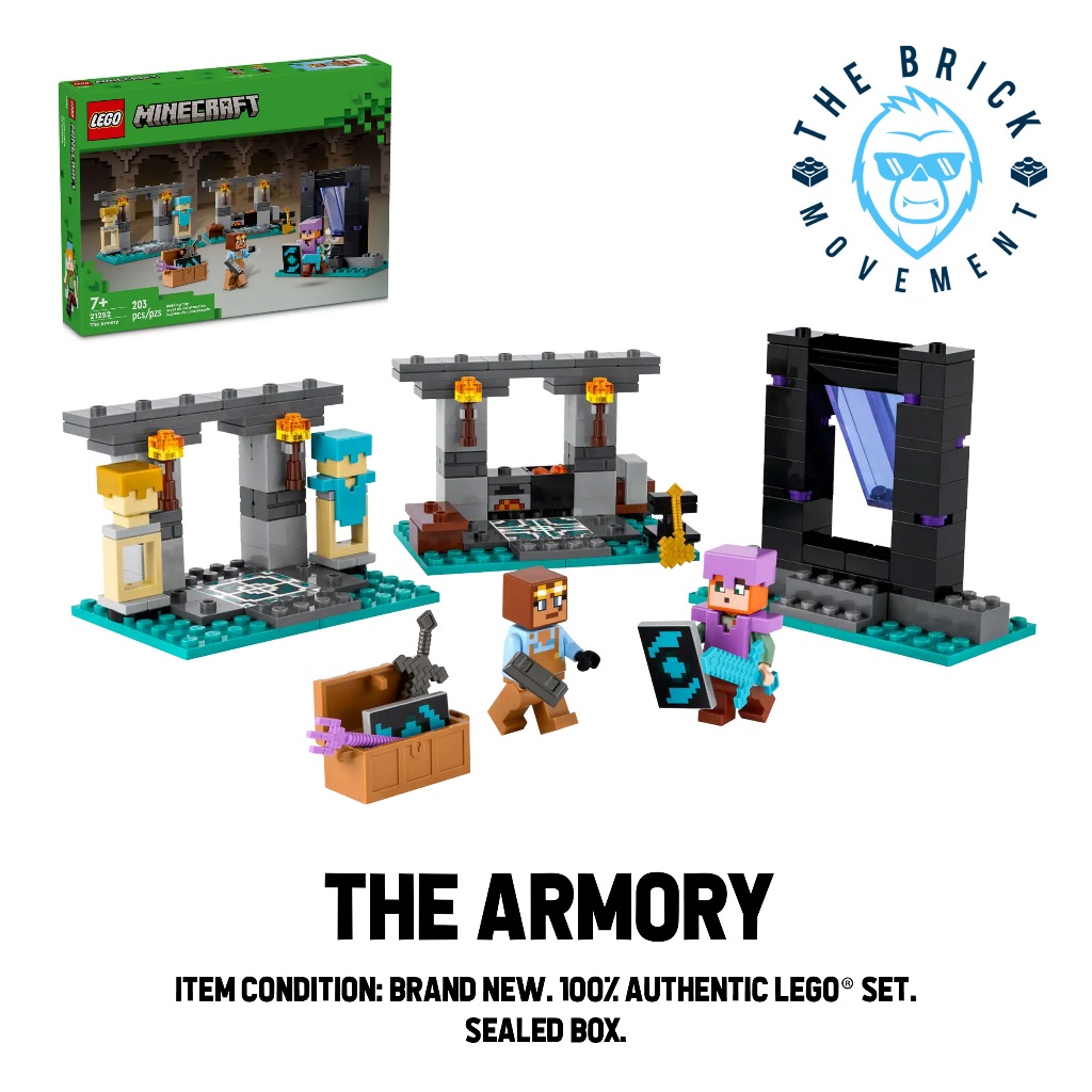 LEGO® MINECRAFT 21252 The Armory Set | Shopee Philippines