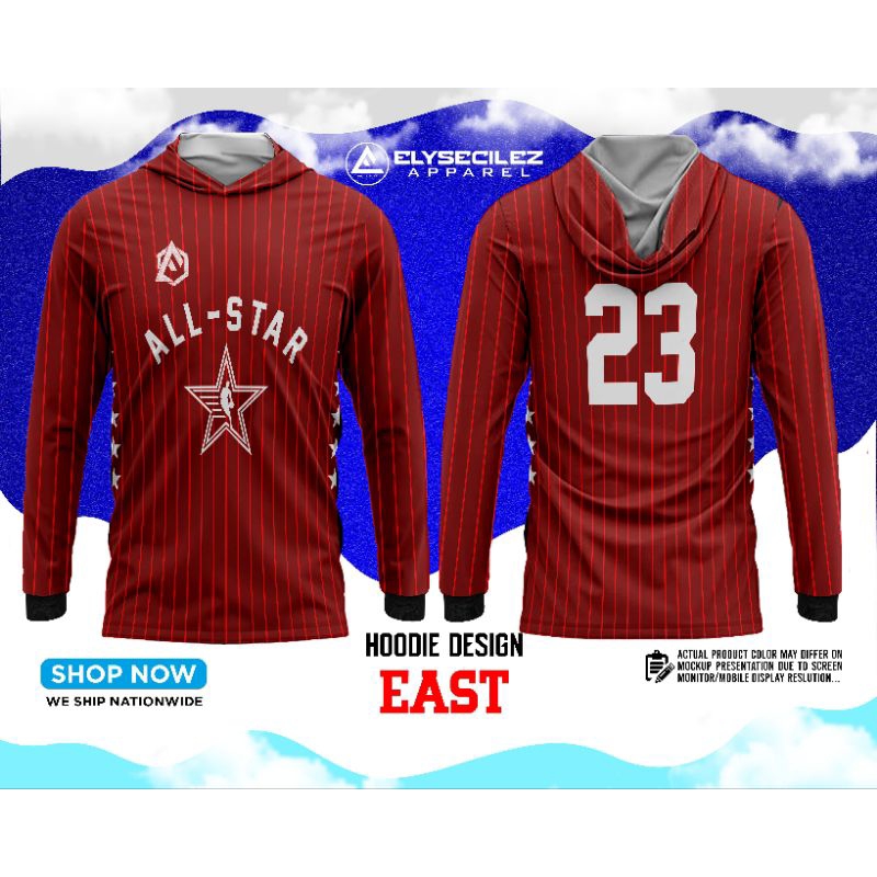 FULLY SUBLIMATION BASKETBALL HOODIE