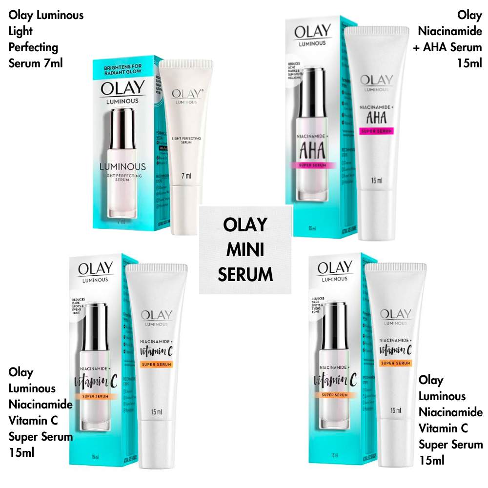 OLAY MINI SERUM LUMINOUS VITAMIN AHA SUPER SERUM AHA NIACINAMIDE ...