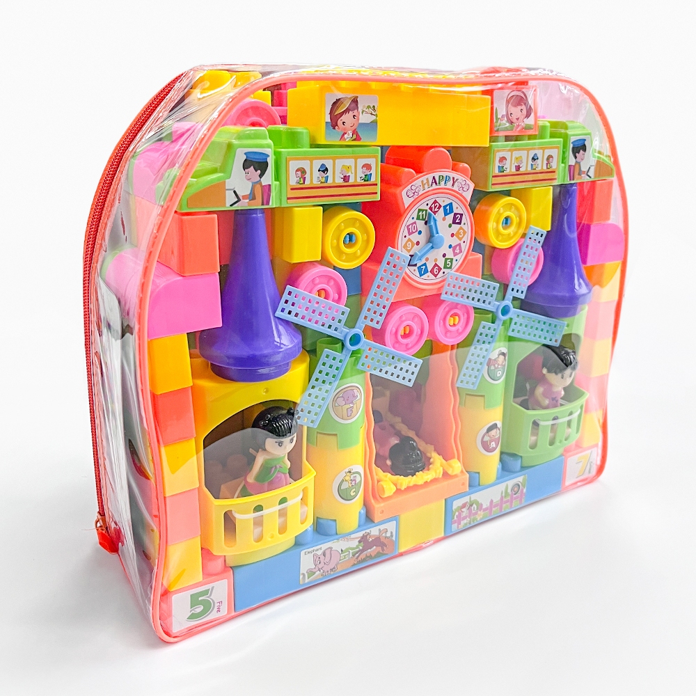 118pcs backpack Building Blocks For Kids Assemble Toys Castle Building ...