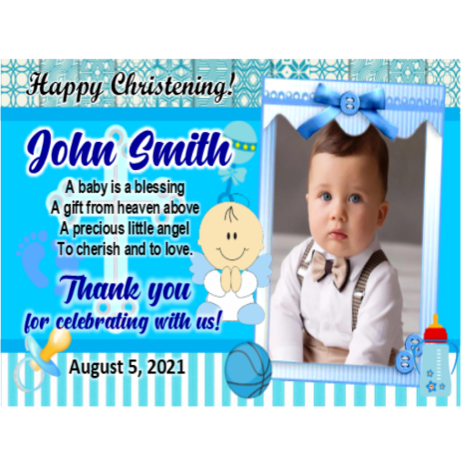 Ref Magnet Souvenir Giveaway Christening Baptism Boy Shopee
