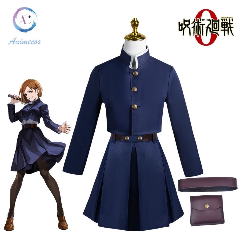 Anime Jujutsu Kaisen Kugisaki Nobara Cosplay Costume Hammer Women Suit ...