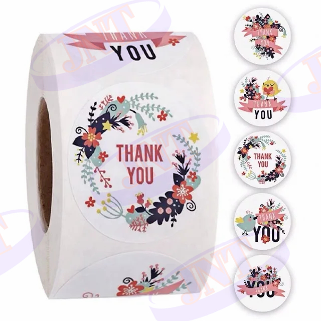 COD JNT ROLL ROUND THANK YOU STICKERS SHOPPING STICKER PACKAGING LEVEL ...