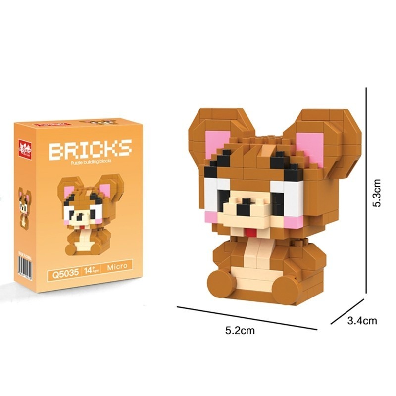 OMG TOY Building Blocks Cartoon Series Educational Toys Bear Blocks ...