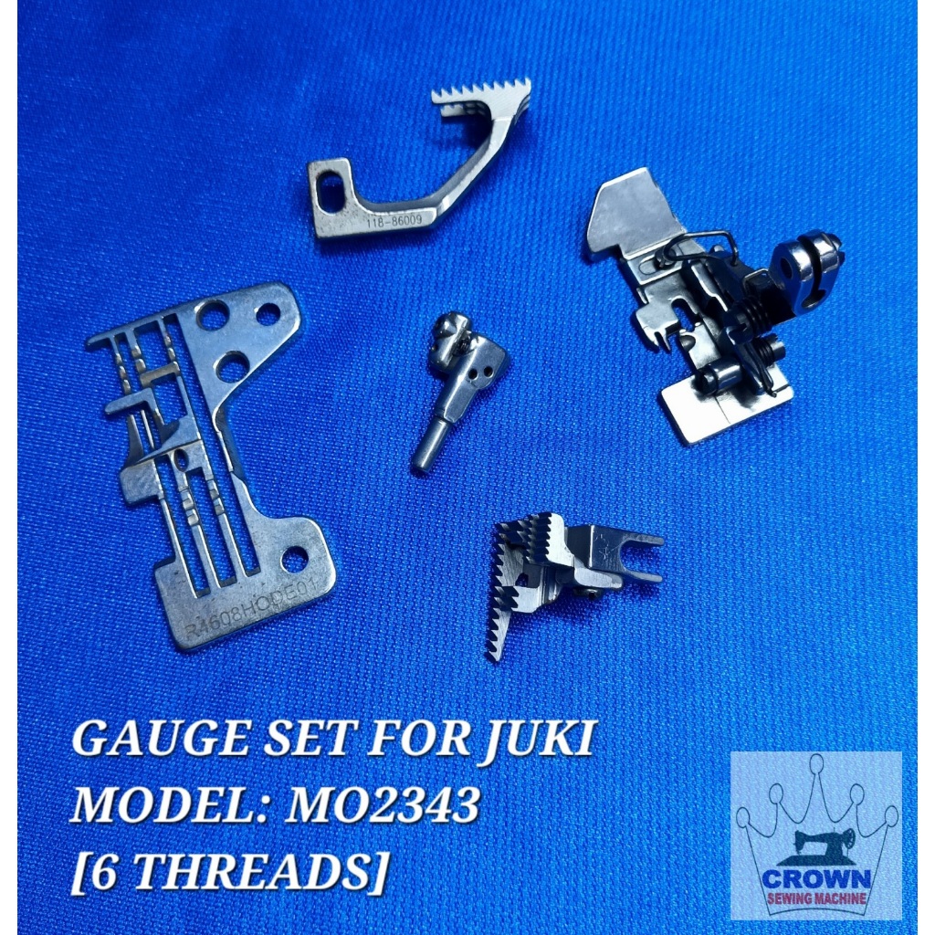 GAUGE SET JUKI MODEL: MO-2343 (6 THREADS) FOR EDGING SEWING MACHINE ...