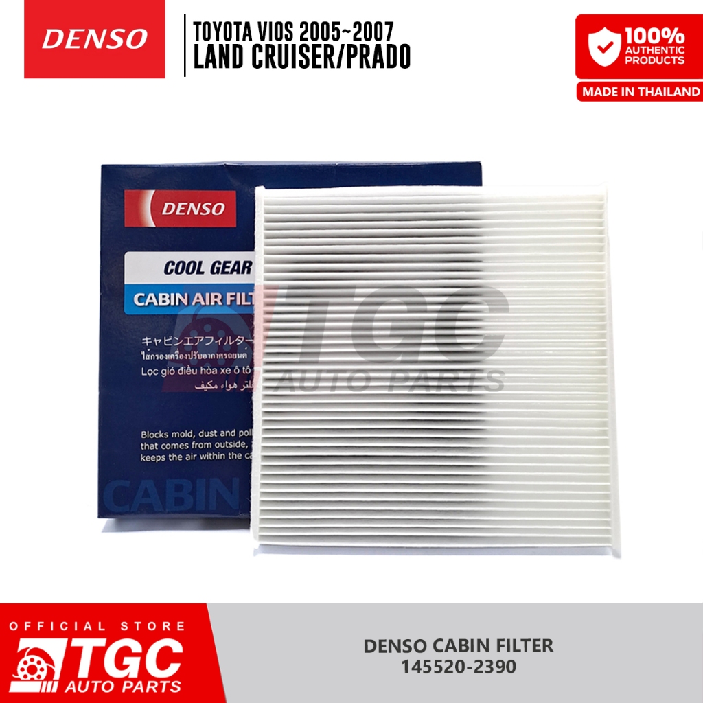 DENSO Cabin Filter 145520-2390 VIOS 2005-2007 - 1pc | Shopee Philippines