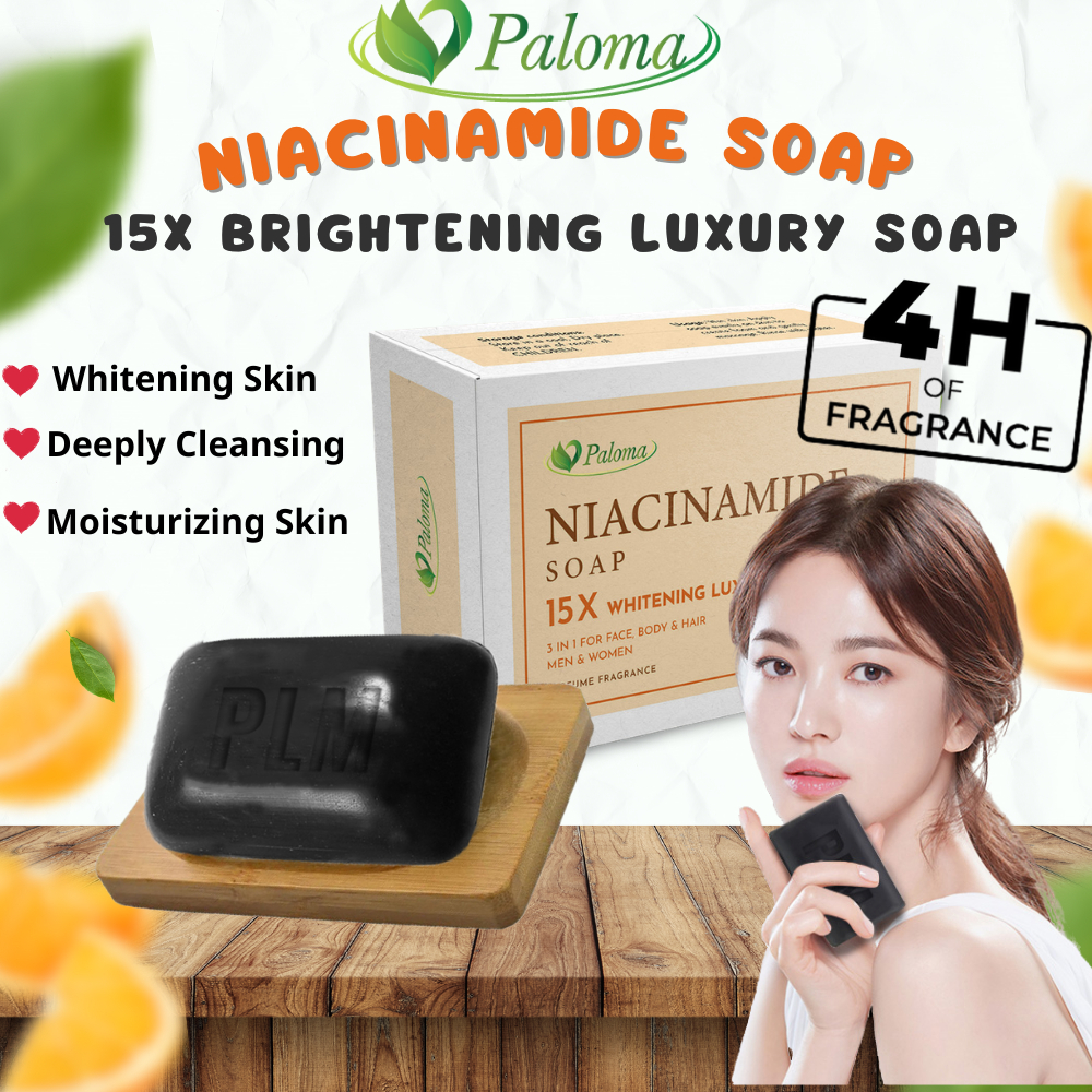 PALOMA Niacinamide Soap For Men & Women 10x Whitening Soap All Skin ...