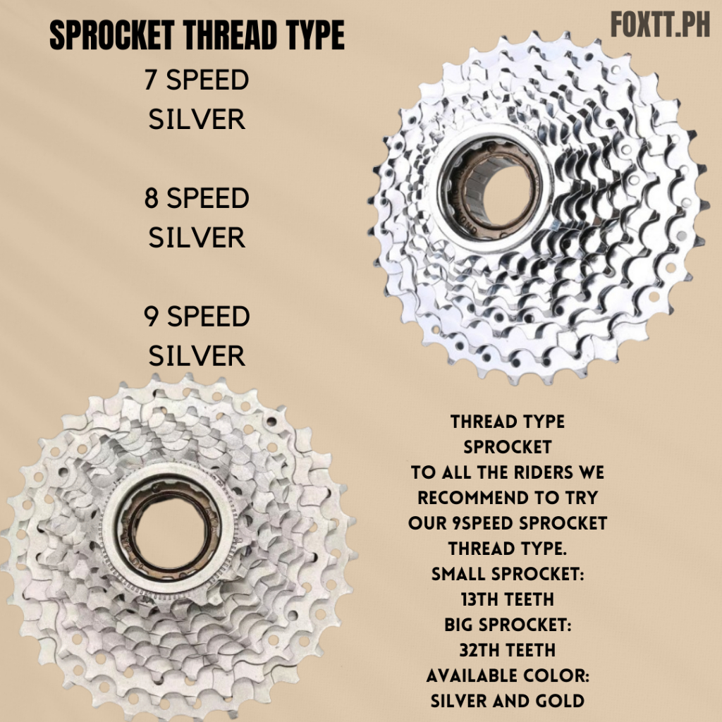 8 speed deals cogs thread type