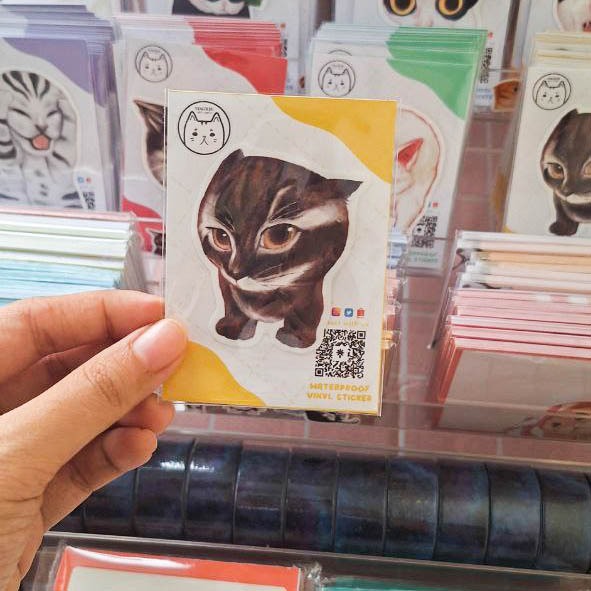 Chipi Chipi Chapa Chapa Cat Meme Vinyl Waterproof Sticker by yangdere ...