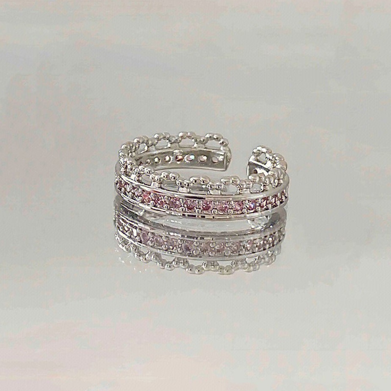 Moissanite Bow Knot Open Mouth Ring Sweet Romantic Women Ring Delicate ...
