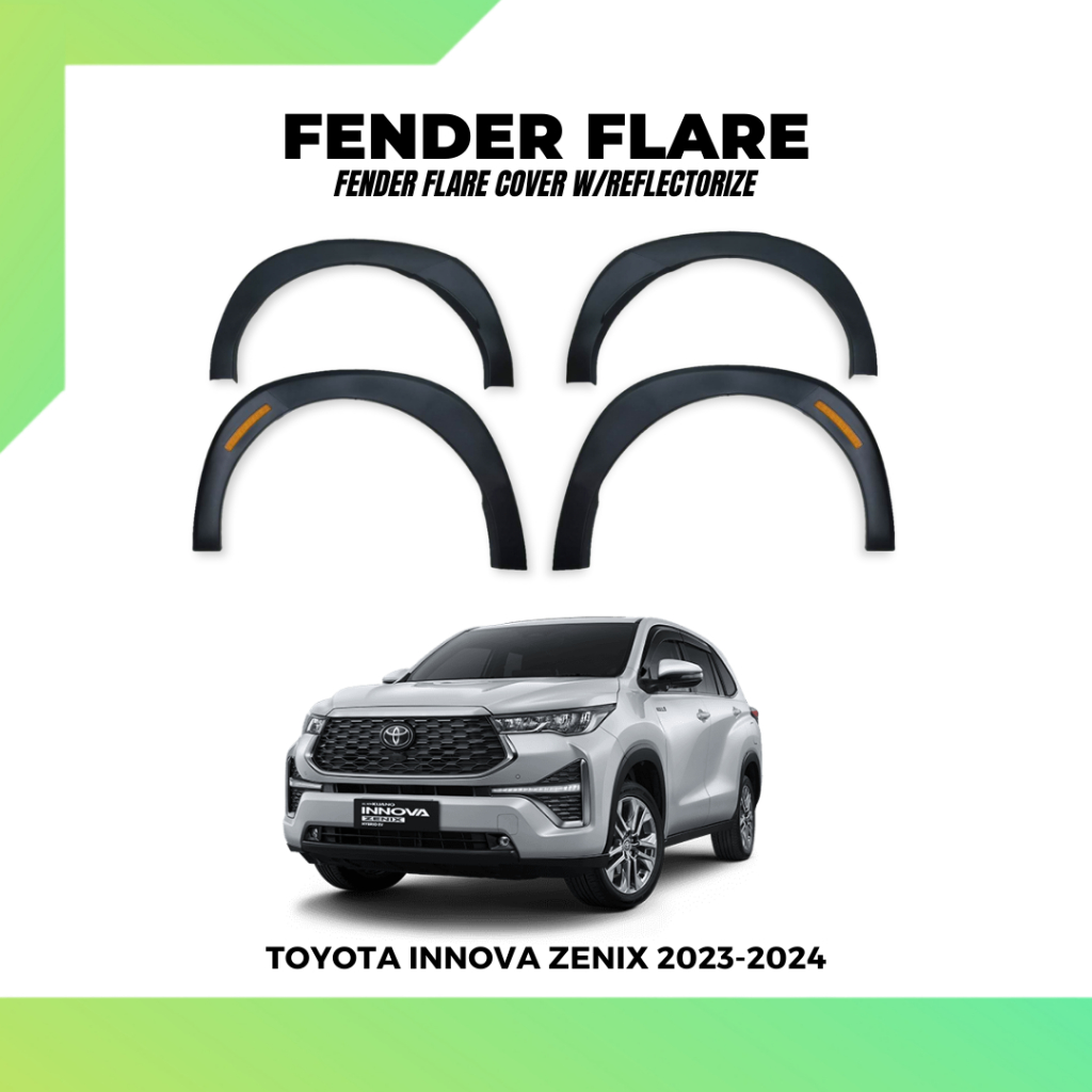 OC TOYOTA INNOVA ZENIX MODELLISTA 2023-2024 FENDER FLARE COVER W ...