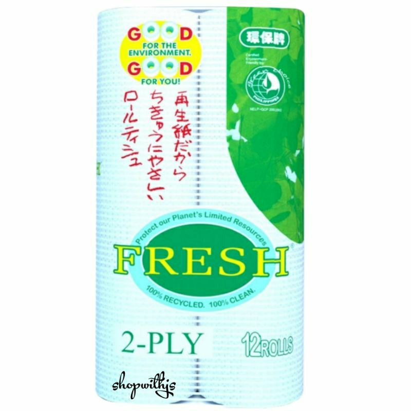 Fresh Bathroom Tissue Jumbo Pack 2 Ply 12 Rolls | Shopee Philippines