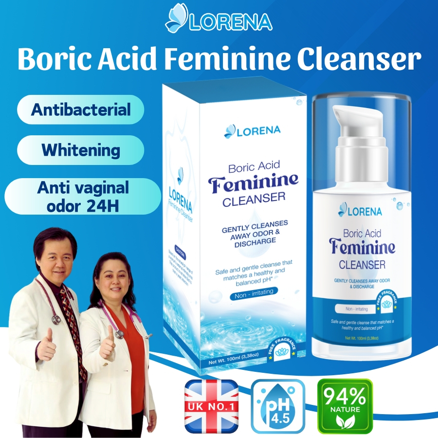 Feminine Wash Lorena Boric Acid Feminine Cleanser Antibacterial ...