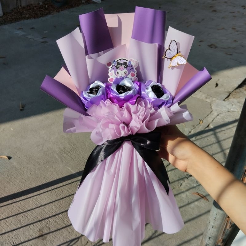 KUROMI SATIN FLOWER BOUQUETS | Shopee Philippines