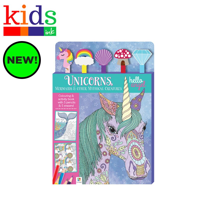Hello Angel 5-Pencil and Eraser Set - Kids Ink | Shopee Philippines
