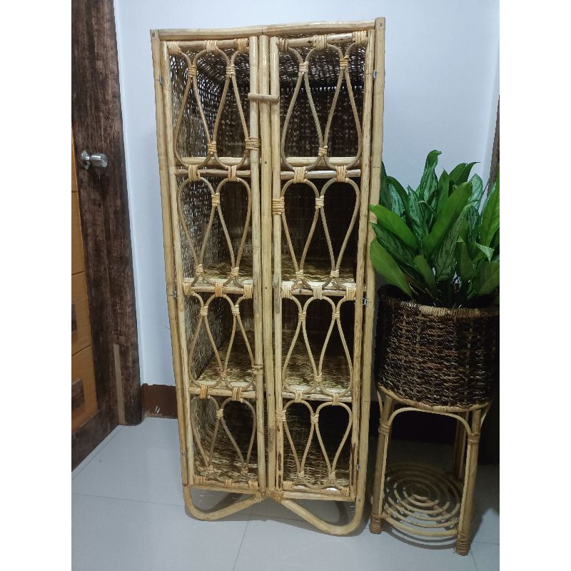 RATTAN 4 LAYER ORGANIZER/CABINET | Shopee Philippines