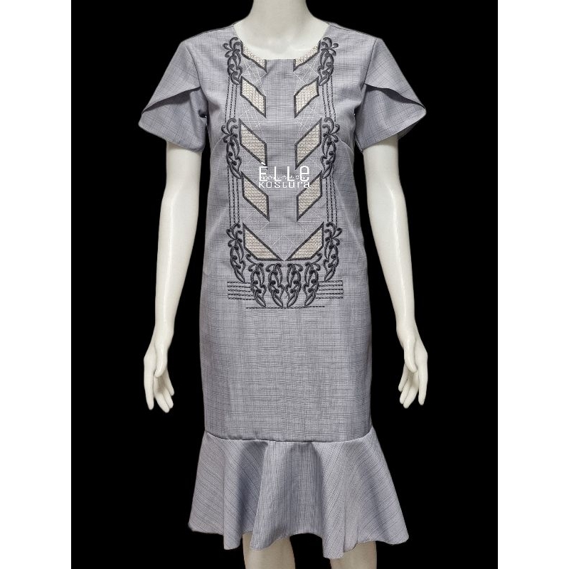 elegant barong dress design Martina Barong Dress – CMC Boutique LV