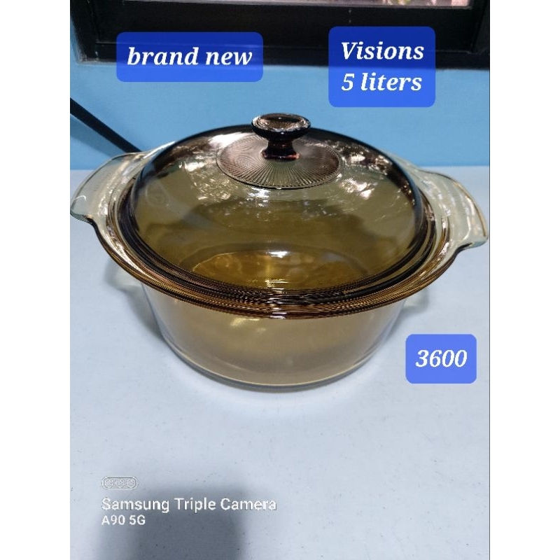 Visions 5 liters Glass cookware | Shopee Philippines