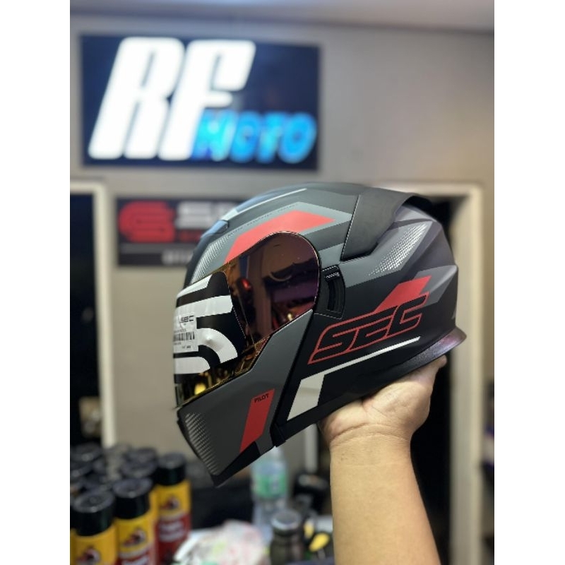 SEC PILOT MODULAR HELMET w/ freebies! | Shopee Philippines