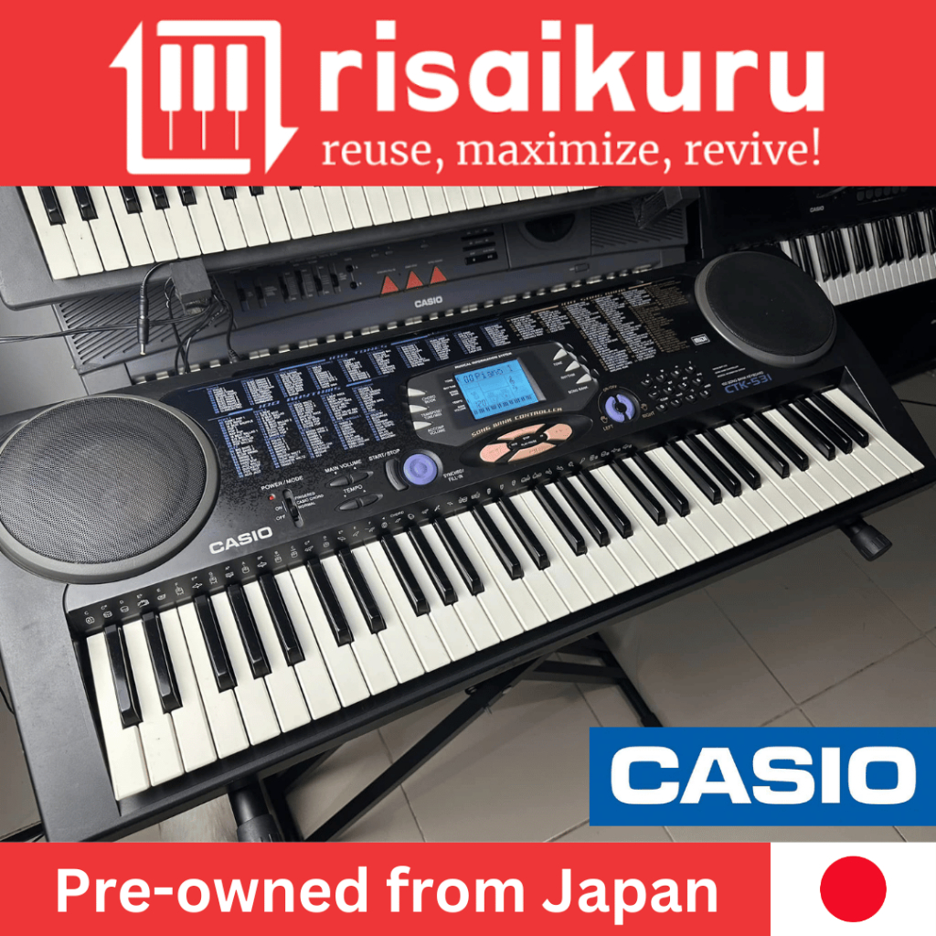 Casio CTK531 Keyboard Piano Organ 61 Keys Touch Response Shopee