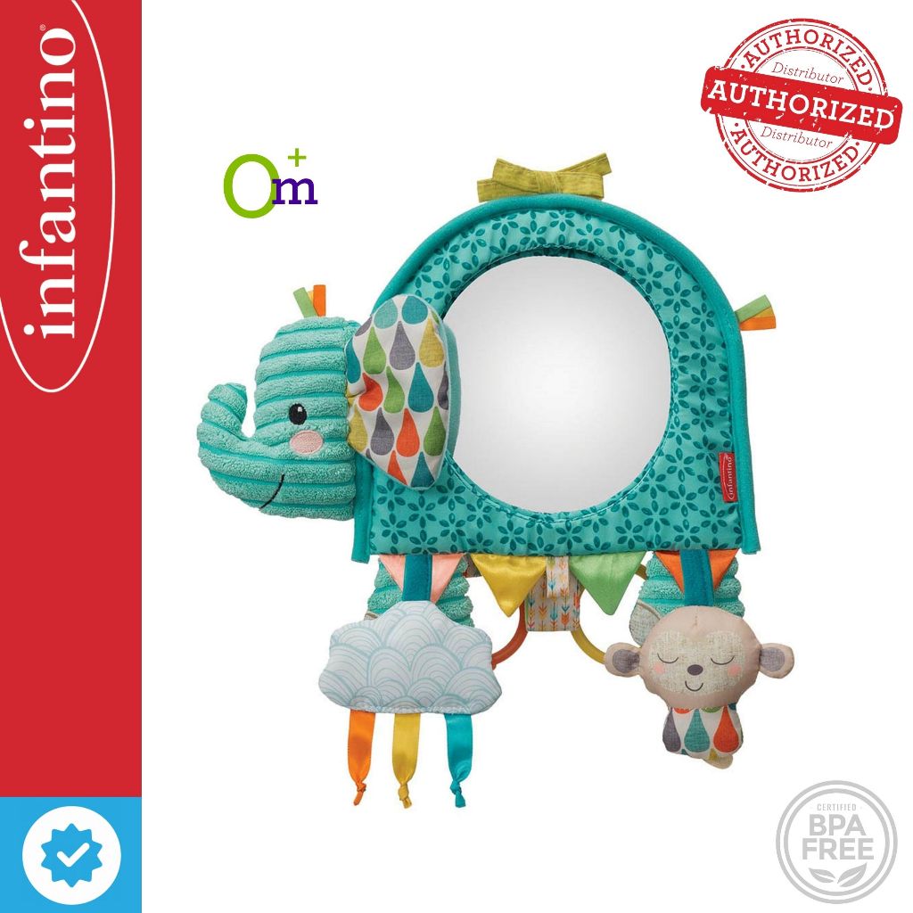 INFANTINO Go Gaga Elephant Activity Mirror BPA Free Go Gaga 0 months Shopee Philippines