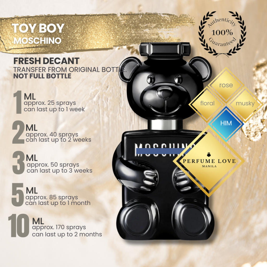 PERFUME DECANT Moschino Toy Boy Shopee Philippines