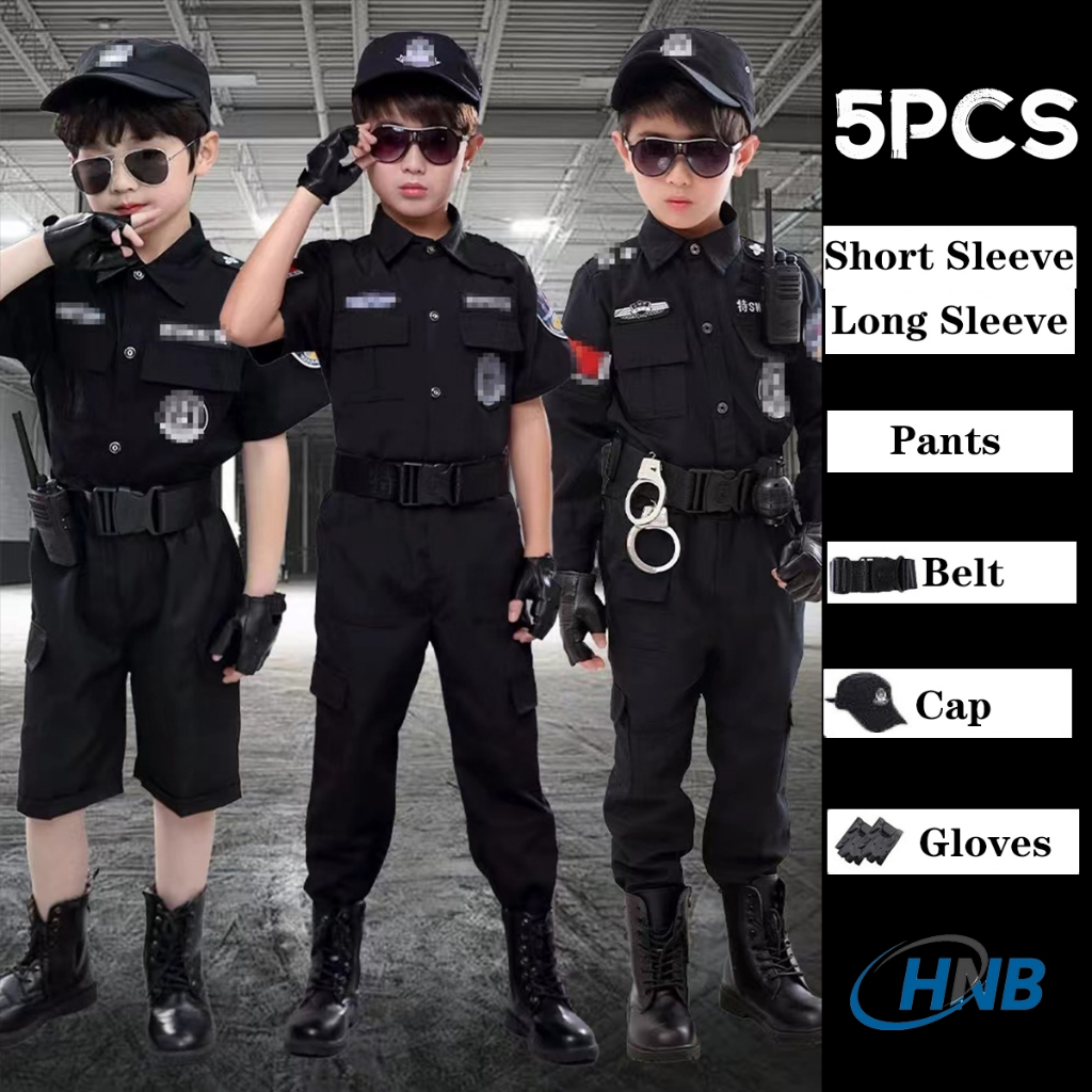 Police Costume For Kids Boys Girls Pulis Costume For Kids Children ...