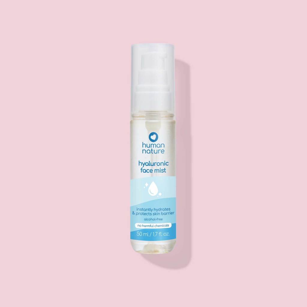 Human Nature Hyaluronic Face Mist 50ml Hydrate Skin Retain Moisture
