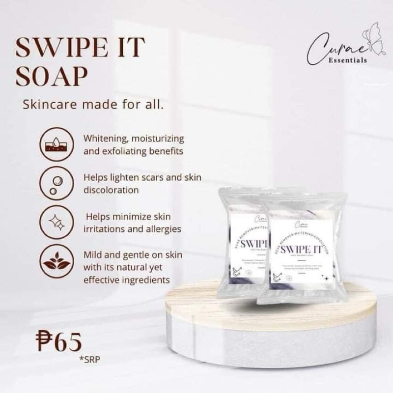Curae Swipe It Solo Pack whitening, exfoliation and lightening of old