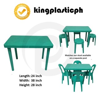 4 Seater 24 x 38 Rectangle Monoblock Rattan Table | Shopee Philippines