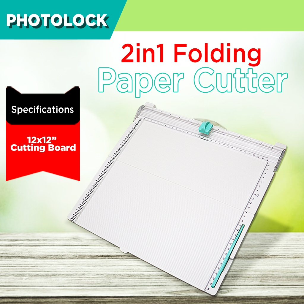 2IN1 MULTI-FUNCTION FOLDABLE PAPER CUTTER 12INCH | Shopee Philippines
