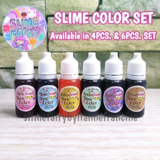 Color For Slime Set (4pcs. & 6pcs Per Set) | Slime Fairy | Shopee ...