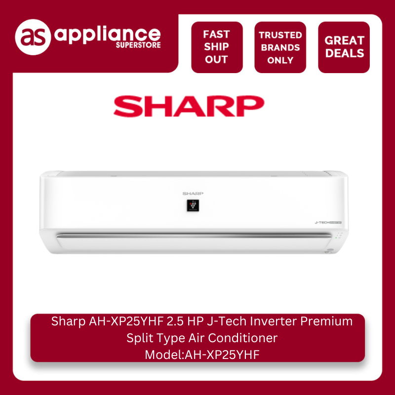 Sharp AH-XP25YHF 2.5 HP J-Tech Inverter Premium Split Type Air ...