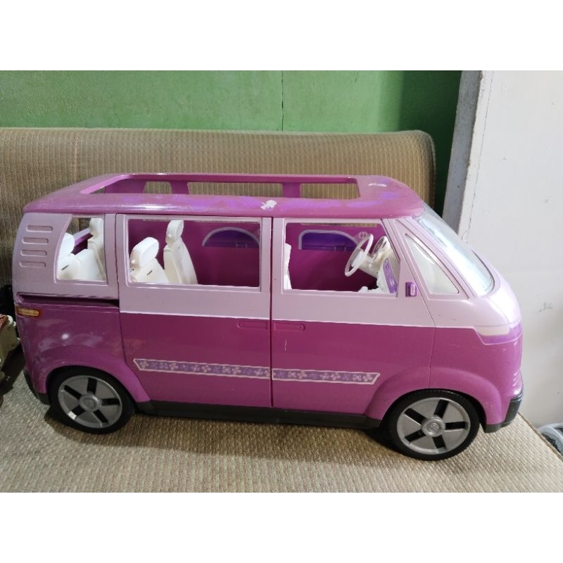 Barbie Volkswagen VW Vintage (2002) Mattel Microbus Purple Camper Van ...