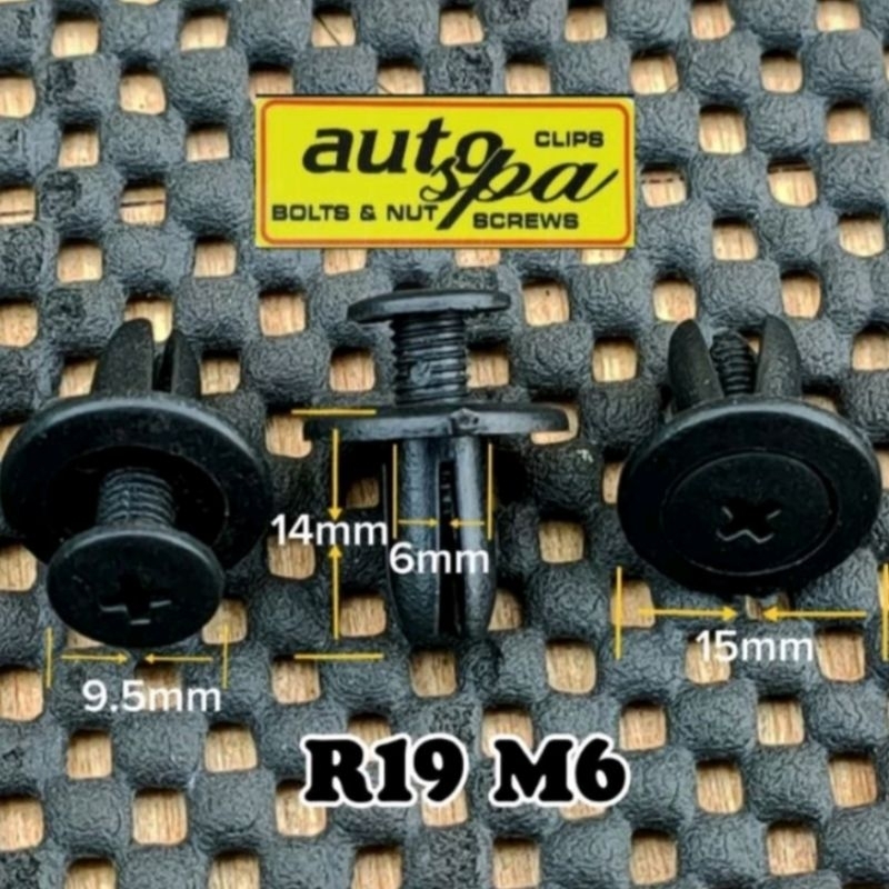 50 pcs. Assorted Plastic Clips Fastener Rivets Screws For Cars and ...