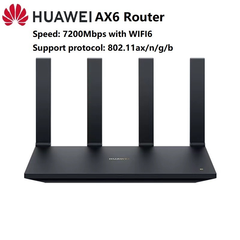Huawei WiFi 6+ Router AX6 Gigabit Port 7200Mbps Home Wireless Hongmeng ...