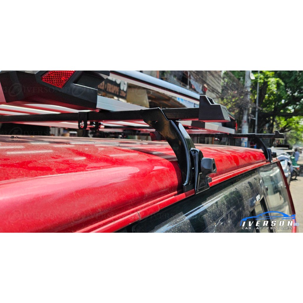 6 inch Ski Rack Gutter Type Crossbar installed in Toyota Revo | Shopee ...