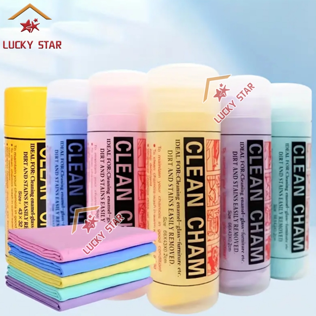 Small and Big Clean Cham Synthetic Chamois Absorber Microfiber Towel ...